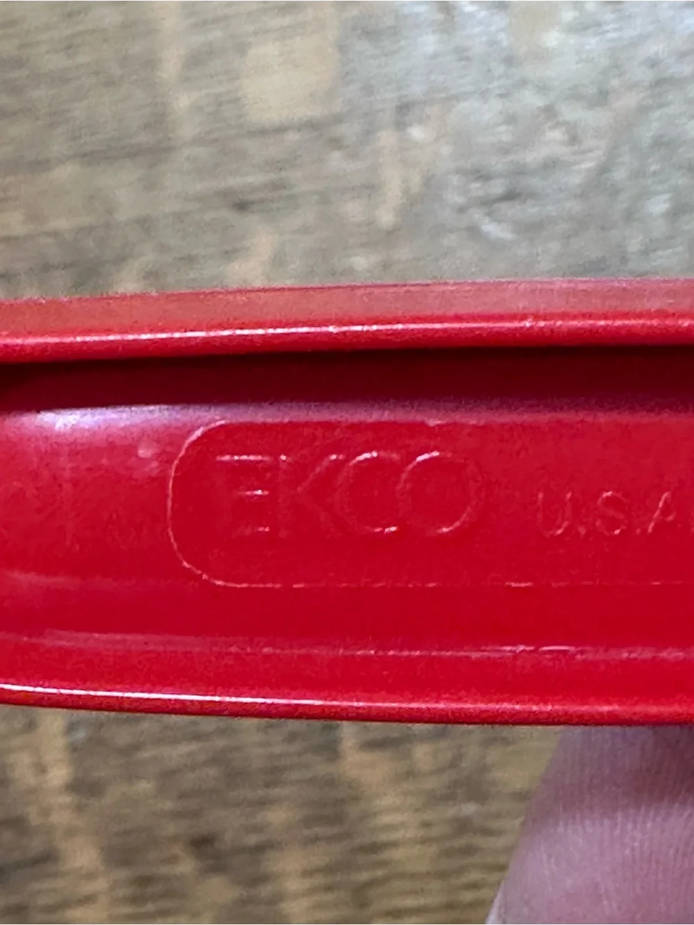Ekco vintage Red Pasta Server Spoon - Durable Kitchen Serving Utensil